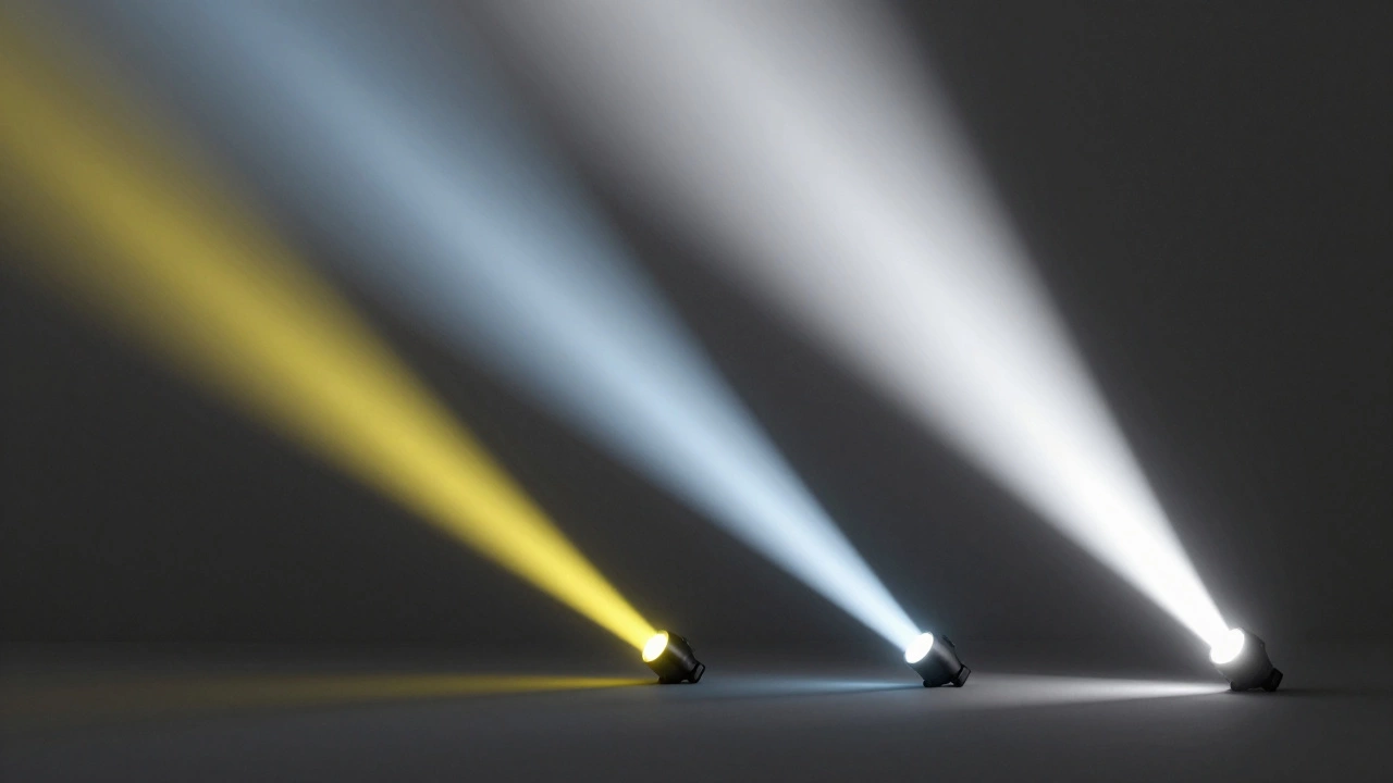 Comparison of halogen, HID, and LED headlight beam patterns
