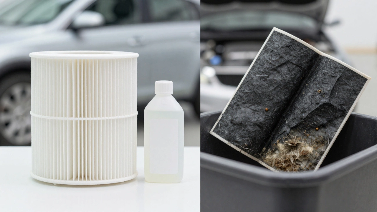 Comparison of oiled vs disposable air filters