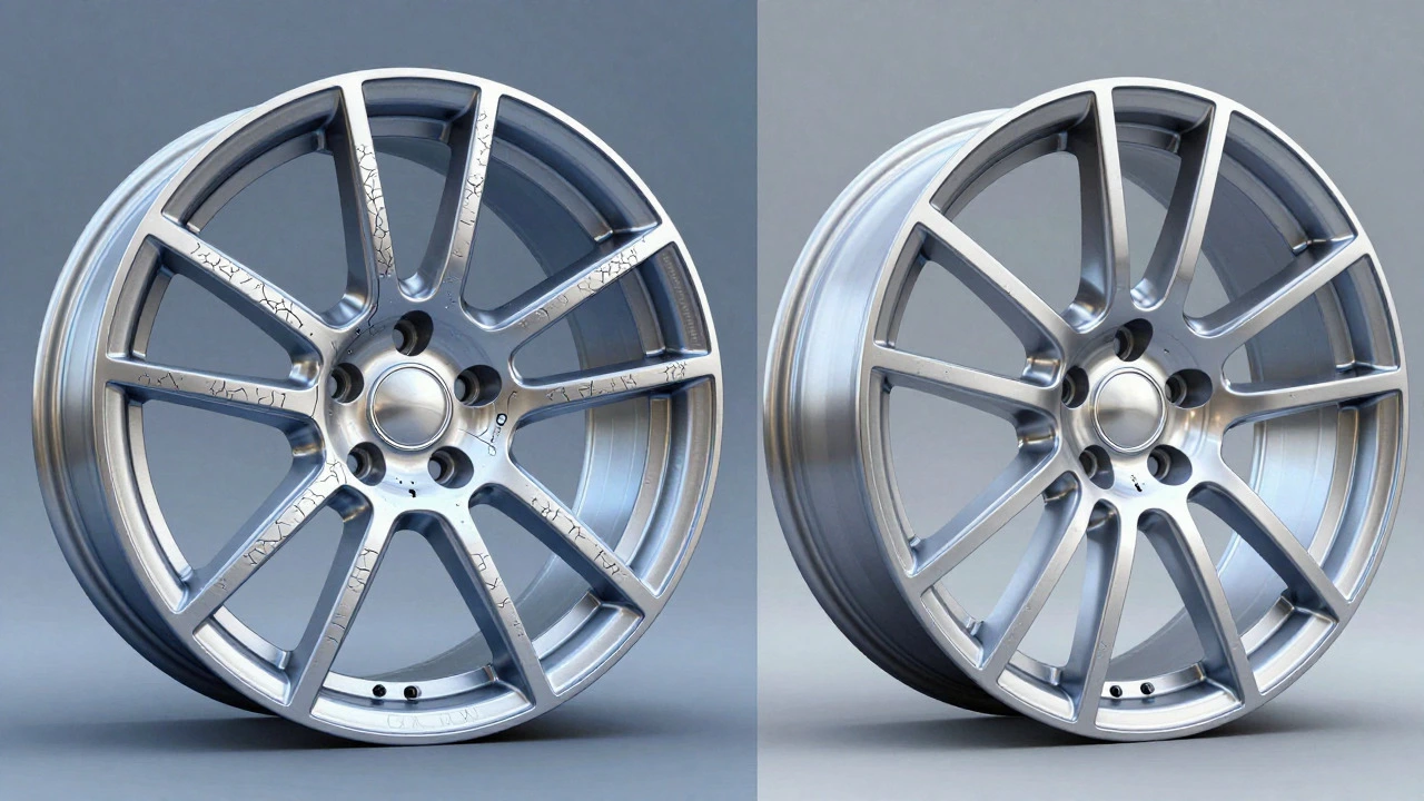 Comparison of cast vs forged wheel structures